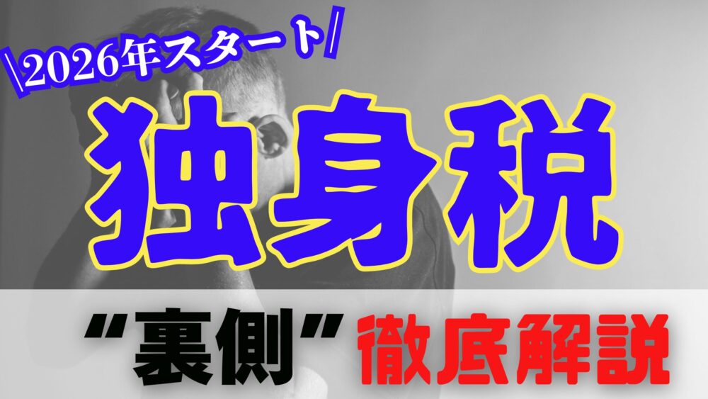 2026年スタート　独身税　裏側徹底解説